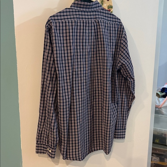 BROOKS BROTHERS NAVY PLAID COTTON BUTTON DOWN - Picture 6 of 6